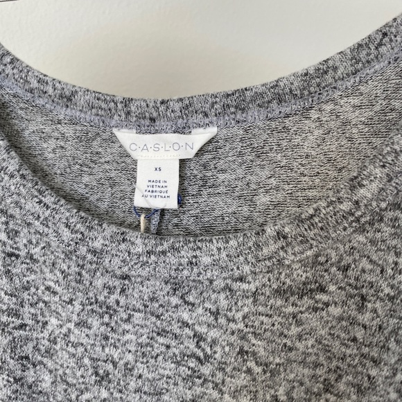 Caslon Cozy Tie Waist Peplum Top - Picture 6 of 8